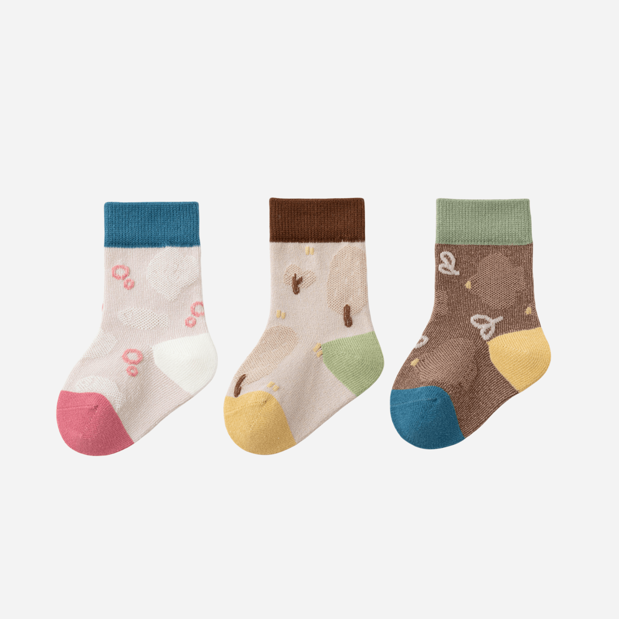Babies' Forest Fiesta Ankle Socks -3 Pack - Weavasocks