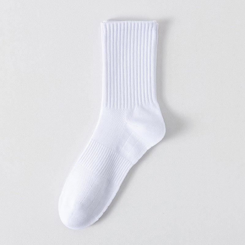 "Titan Mesh" Big & Tall Men's Crew Socks - product photo showing breathable mesh comfort