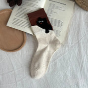 Peeking Cat Socks