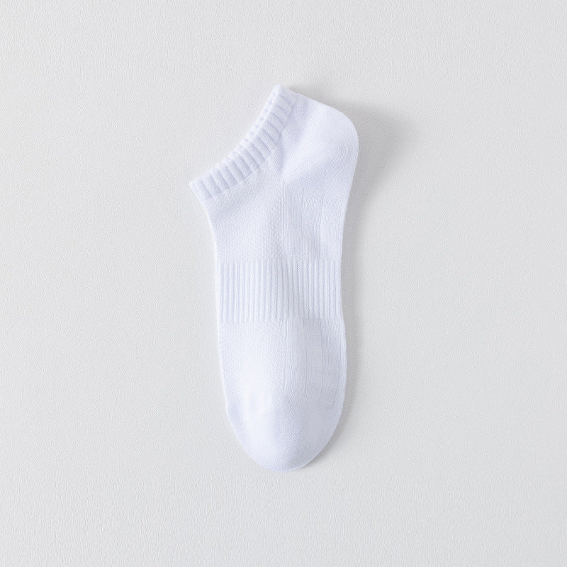 "Titan Mesh" Big & Tall Men's Low-Cut Socks - product photo showing breathable mesh comfort