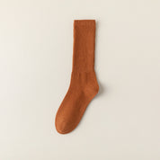 Women's 95% Cotton Heathered Long Crew Socks