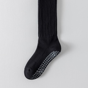 Women's Terry-Lined Pilates 92% Cotton Socks - product photo showing cushioned comfort