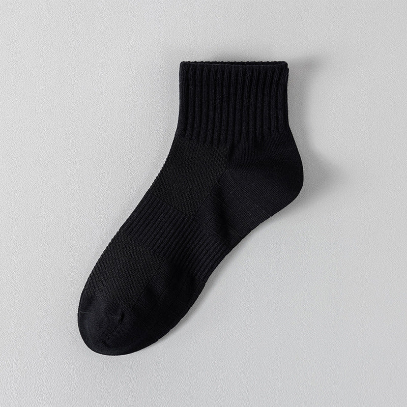 "Titan Mesh" Big & Tall Men's Ankle Socks - product photo showing breathable mesh comfort