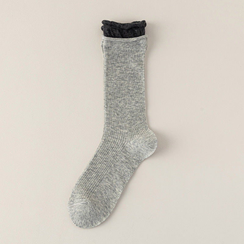 Women's Ultra-Thin "Airy" Rolled Cuff Slouch Socks