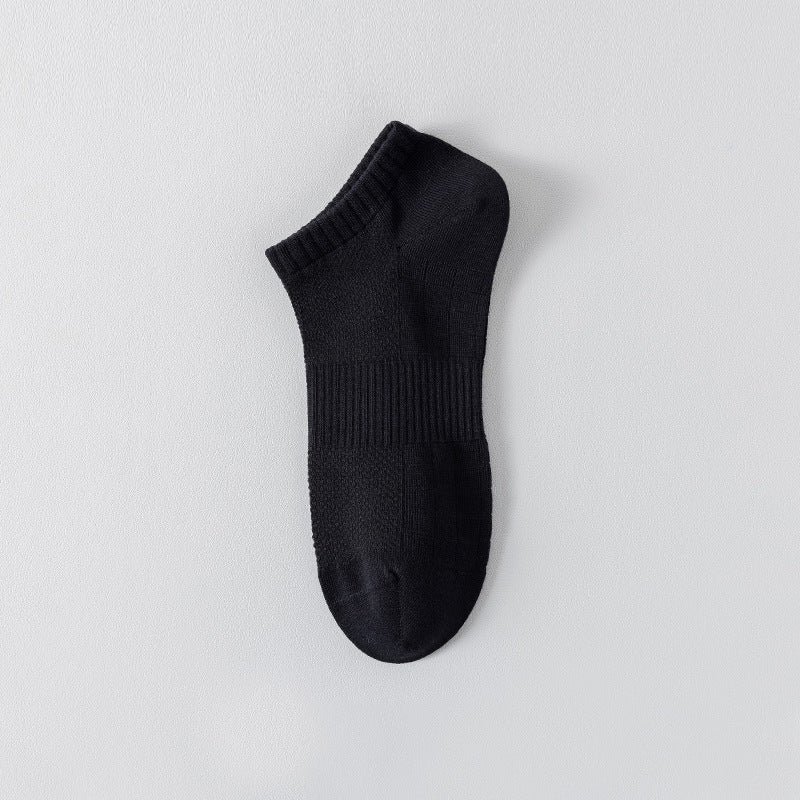 "Titan Mesh" Big & Tall Men's Low-Cut Socks - product photo showing breathable mesh comfort