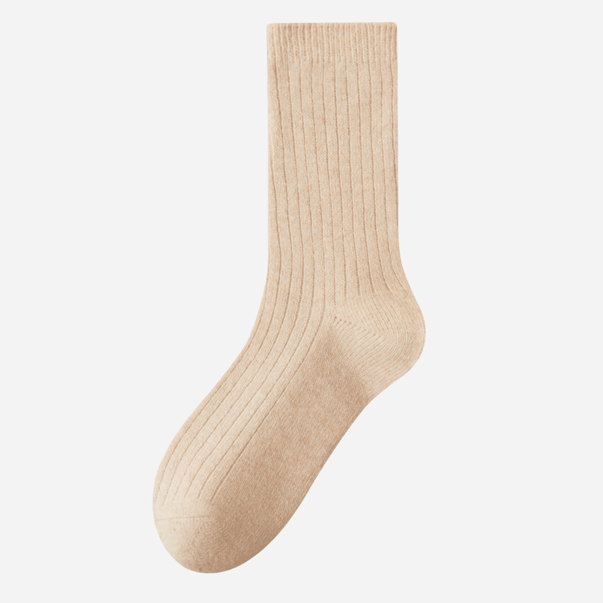 Women's Classic Merino Wool Ribbed Socks - Single Pair