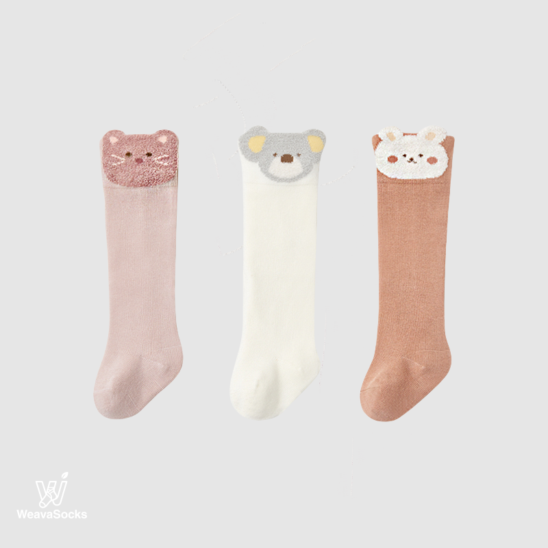 Babies' Cuddle Buddies Knee Socks-3 Pack