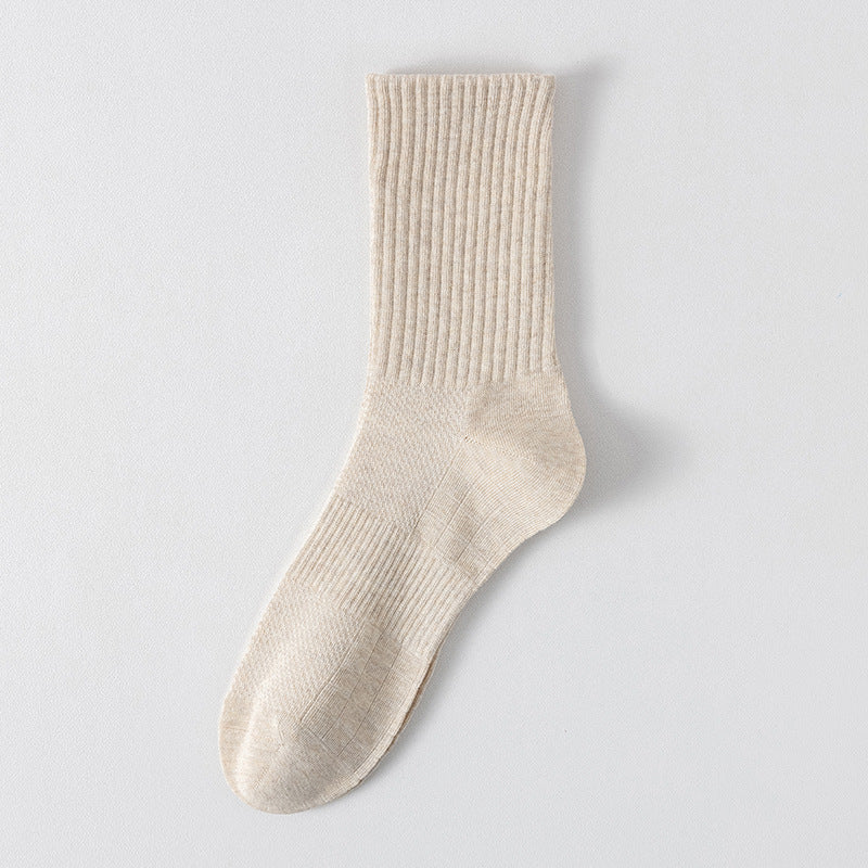 "Titan Mesh" Big & Tall Men's Crew Socks - product photo showing breathable mesh comfort