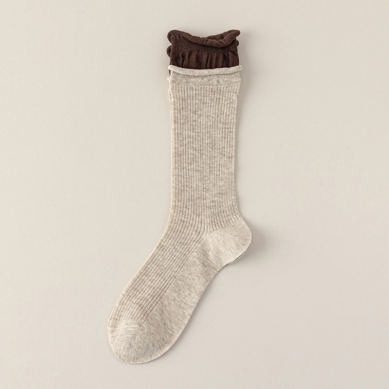 Women's Ultra-Thin "Airy" Rolled Cuff Slouch Socks