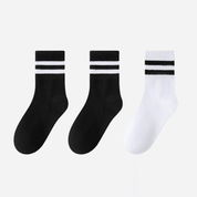 Kid's Retro Stripe Crew Socks - 3 Pairs - Weavasocks