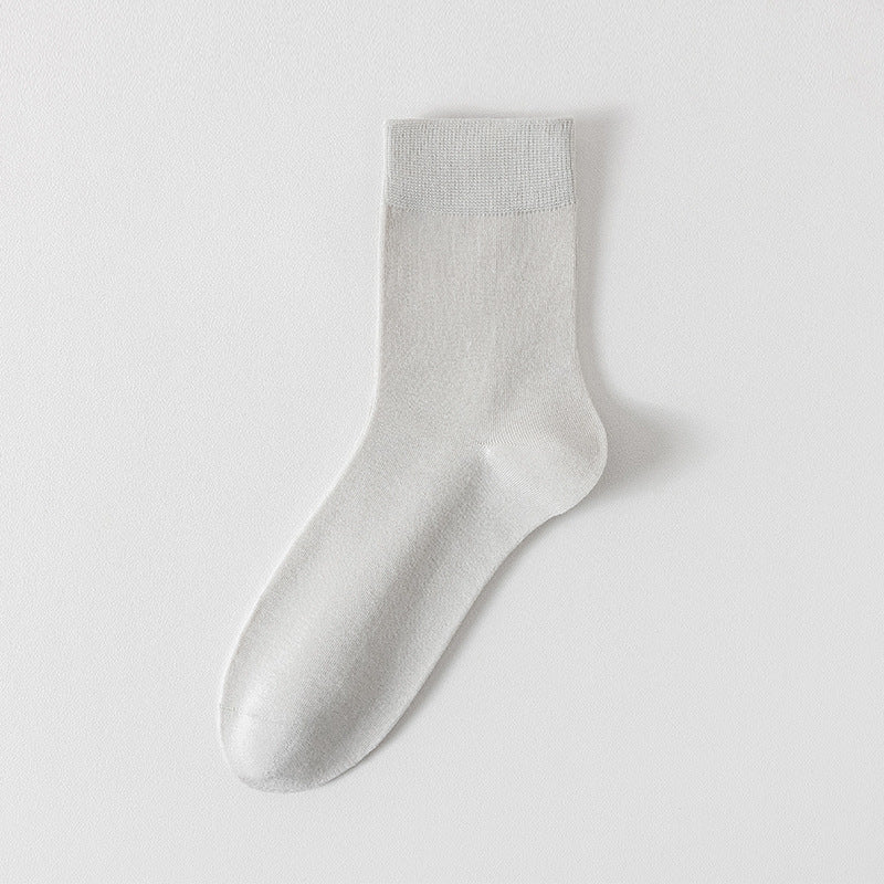 Men's 60% Bamboo Fiber Anti-Odor Crew Socks - product photo showing secure grip comfort