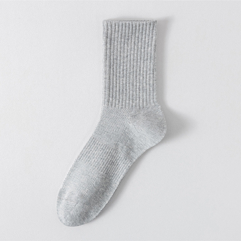"Titan Mesh" Big & Tall Men's Crew Socks - product photo showing breathable mesh comfort