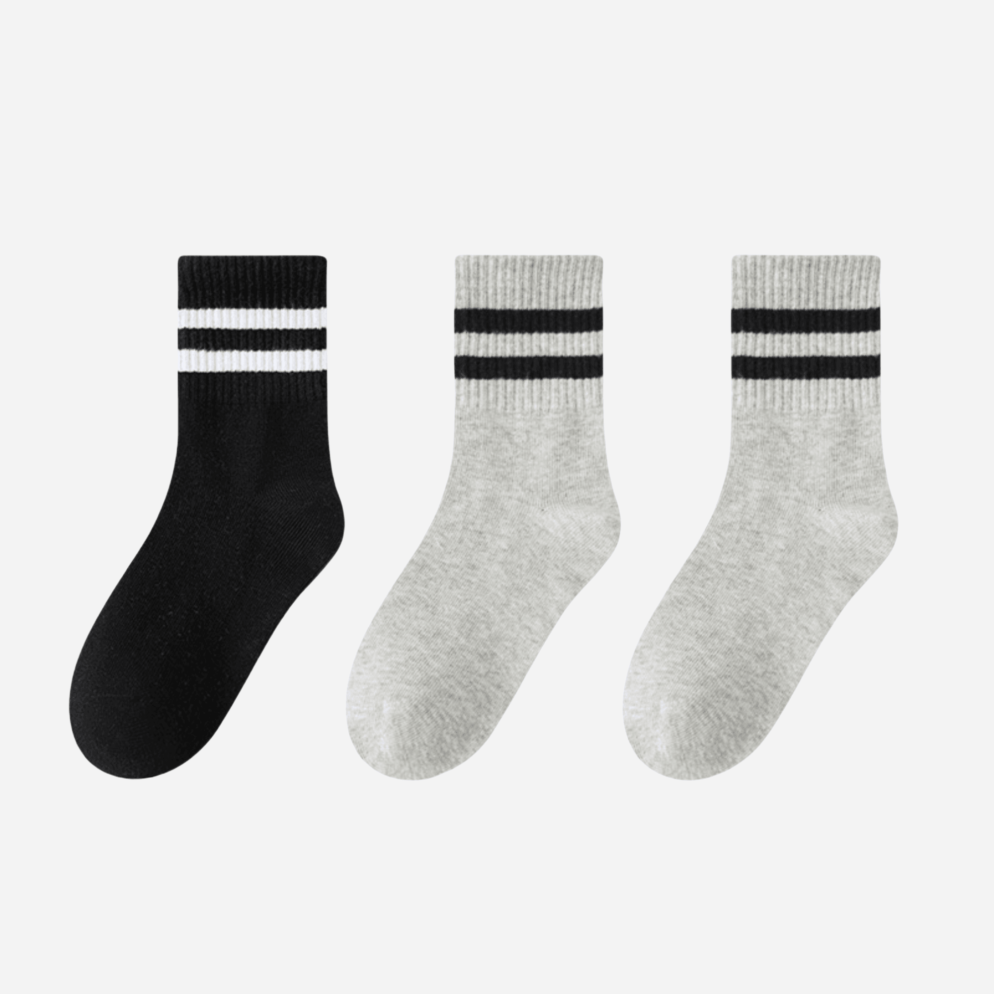 Kid's Retro Stripe Crew Socks - 3 Pairs - Weavasocks