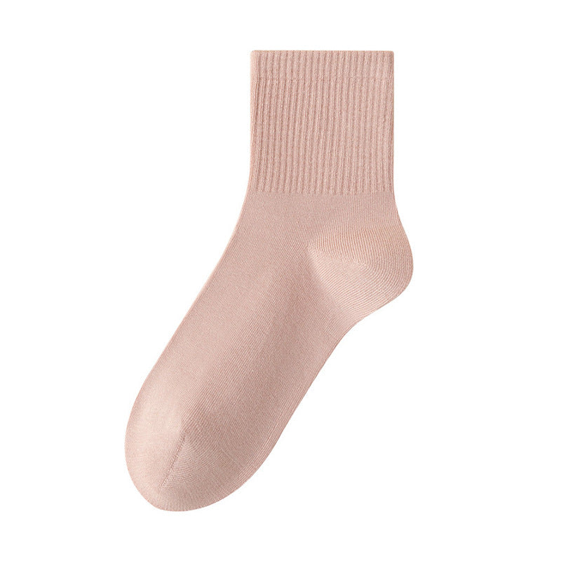 Women's 98% Cotton Essential Solid Quarter Socks