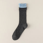 Women's Ultra-Thin "Airy" Rolled Cuff Slouch Socks