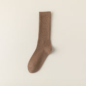 Women's 95% Cotton Heathered Long Crew Socks