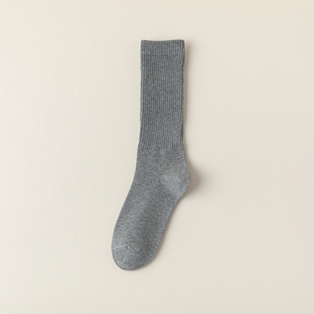 Women's 95% Cotton Heathered Long Crew Socks