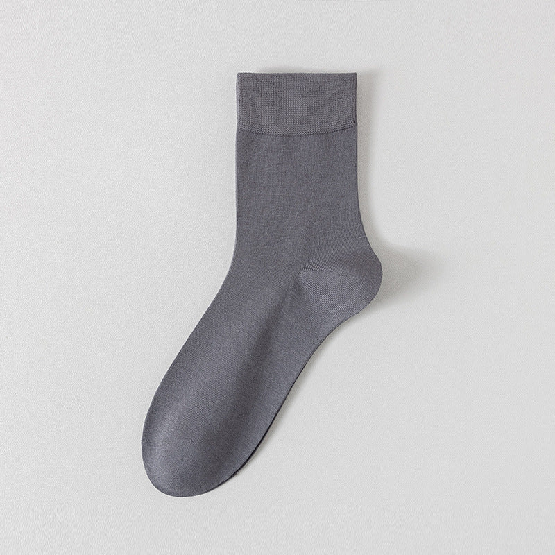 Men's 60% Bamboo Fiber Anti-Odor Crew Socks - product photo showing secure grip comfort