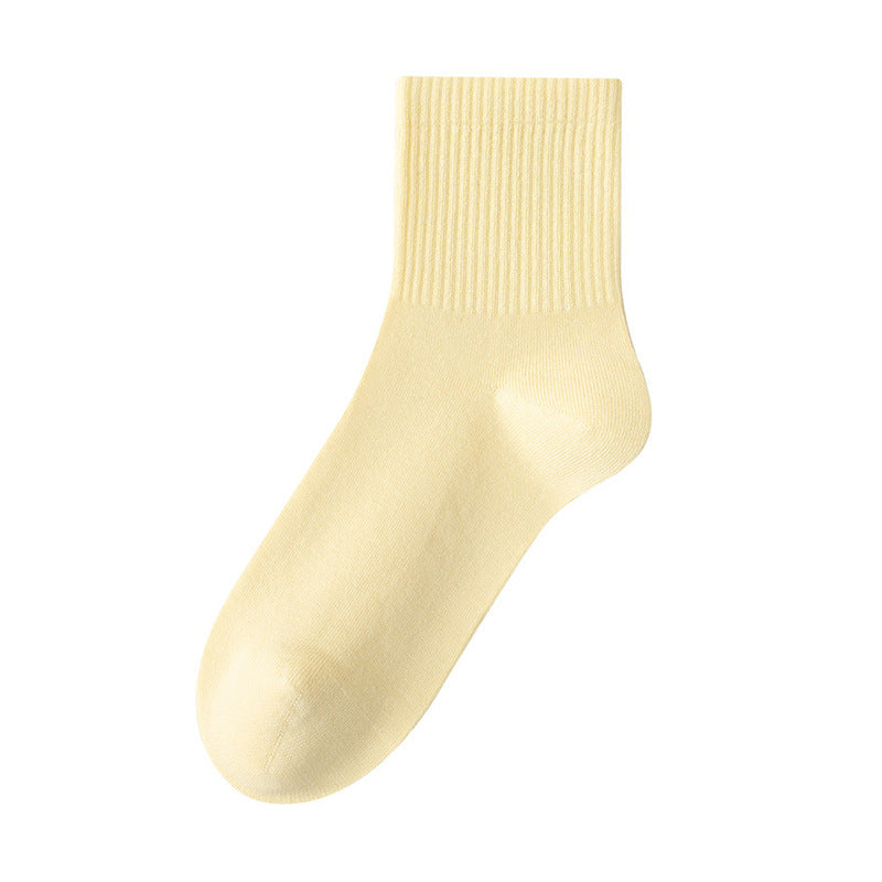 Women's 98% Cotton Essential Solid Quarter Socks