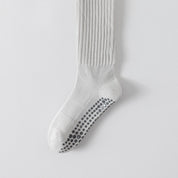 Women's Terry-Lined Pilates 92% Cotton Socks - product photo showing cushioned comfort