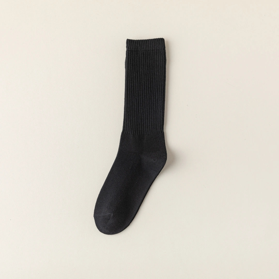 Women's 95% Cotton Heathered Long Crew Socks