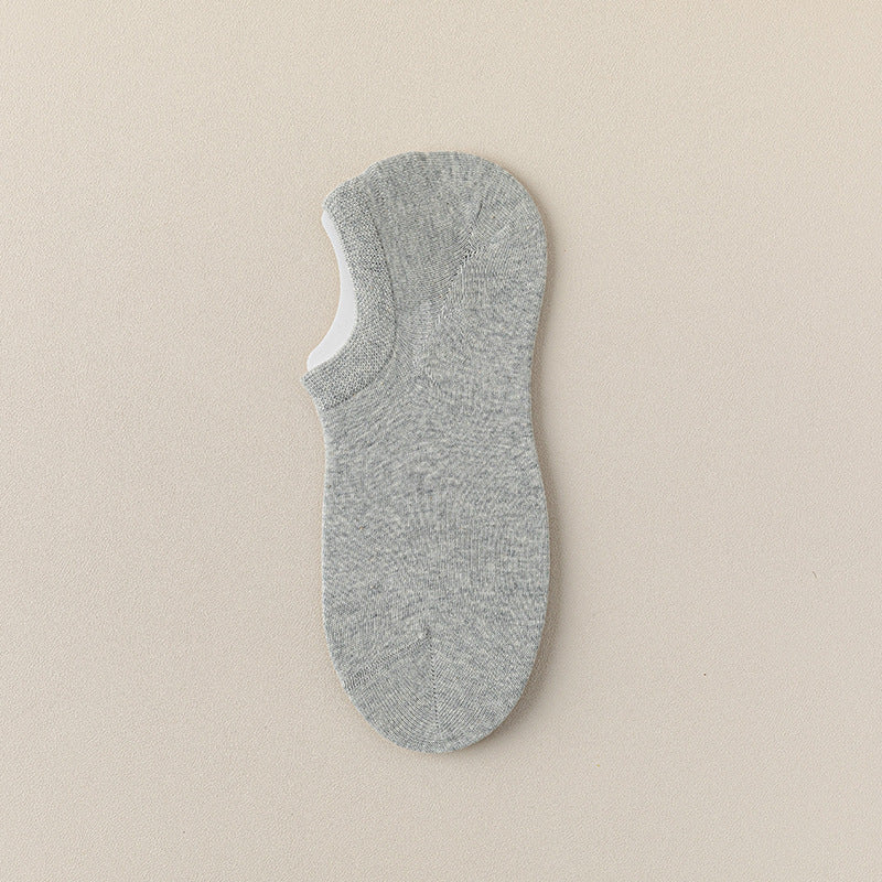 Men's 92% Cotton Heather Invisible Socks