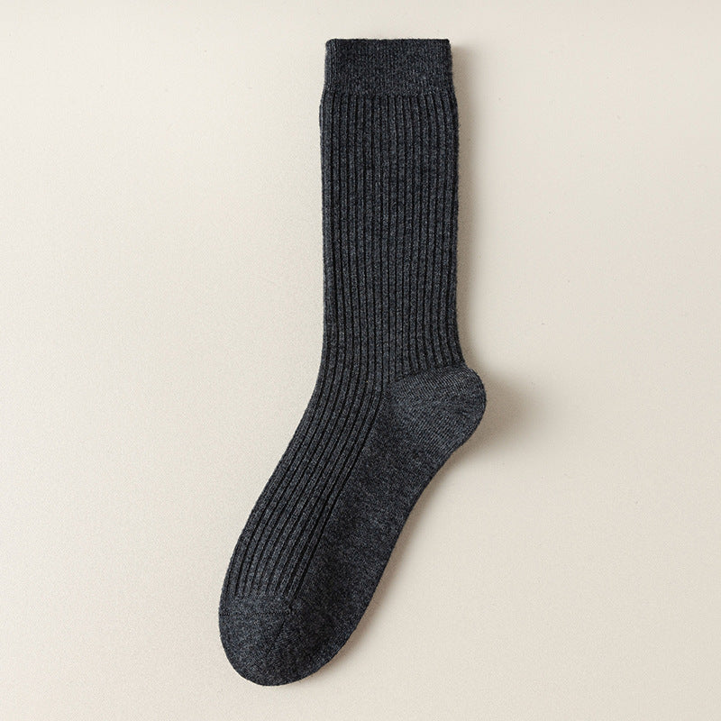 41% Wool Brushed "Fuzzy" Slouch Socks