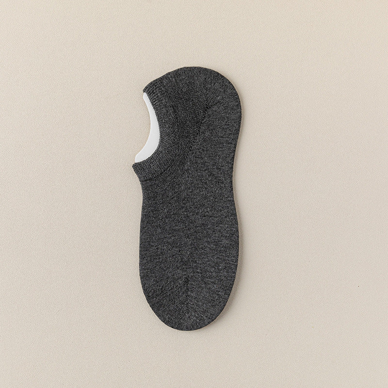 Men's 92% Cotton Heather Invisible Socks