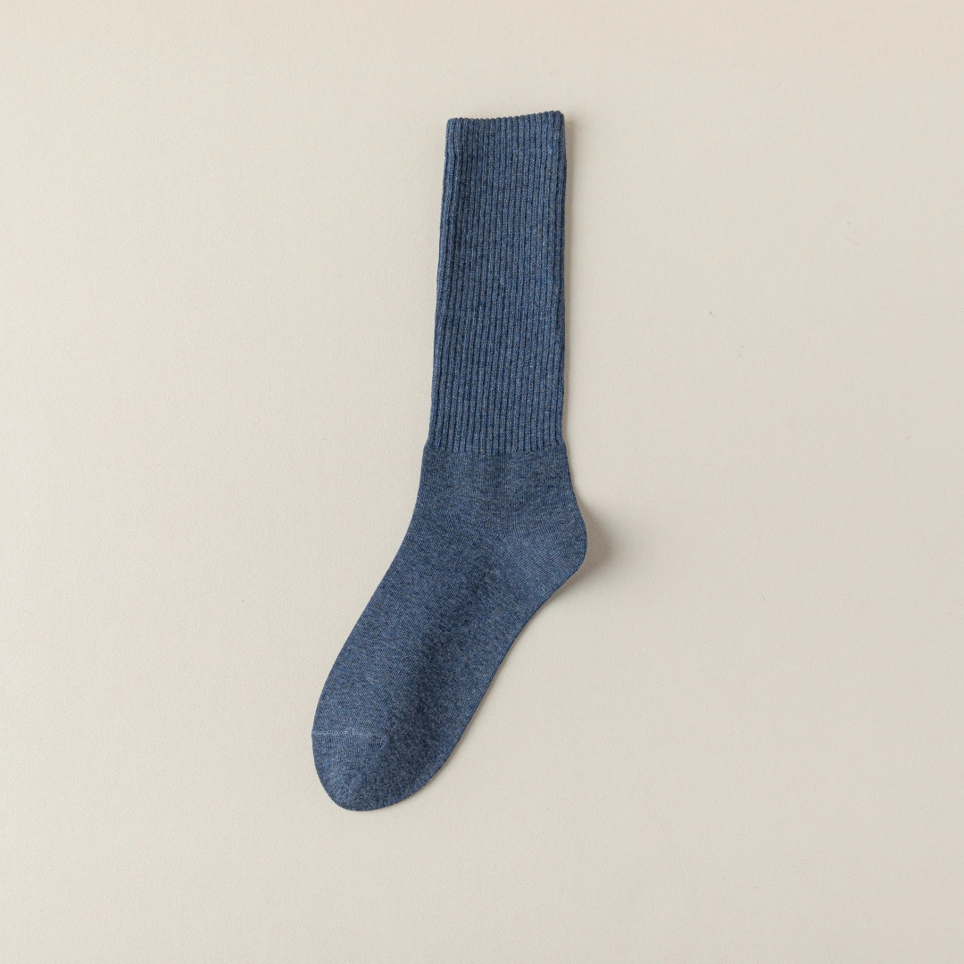 Women's 95% Cotton Heathered Long Crew Socks