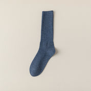 Women's 95% Cotton Heathered Long Crew Socks