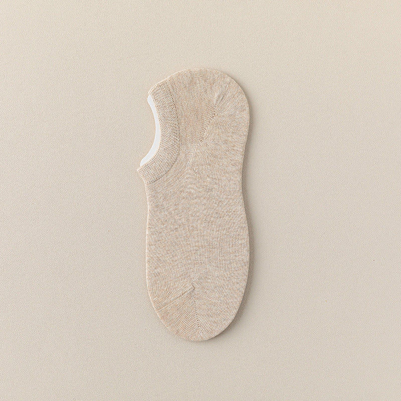 Men's 92% Cotton Heather Invisible Socks