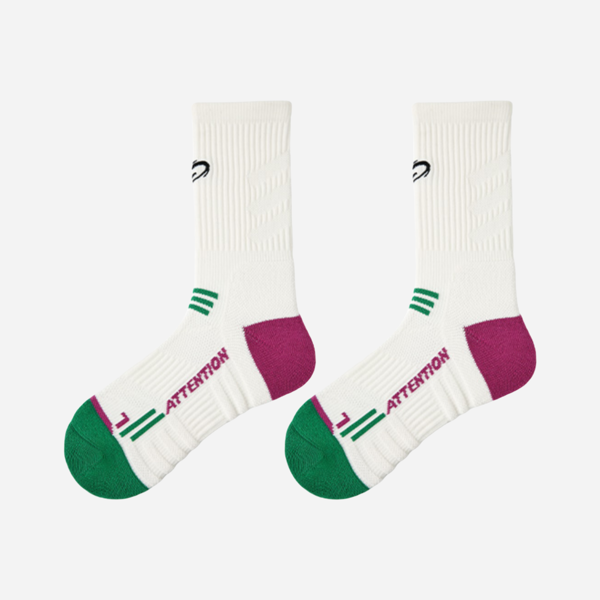 Women's Performance Athletic Crew Socks-Forest Green-1 Pack