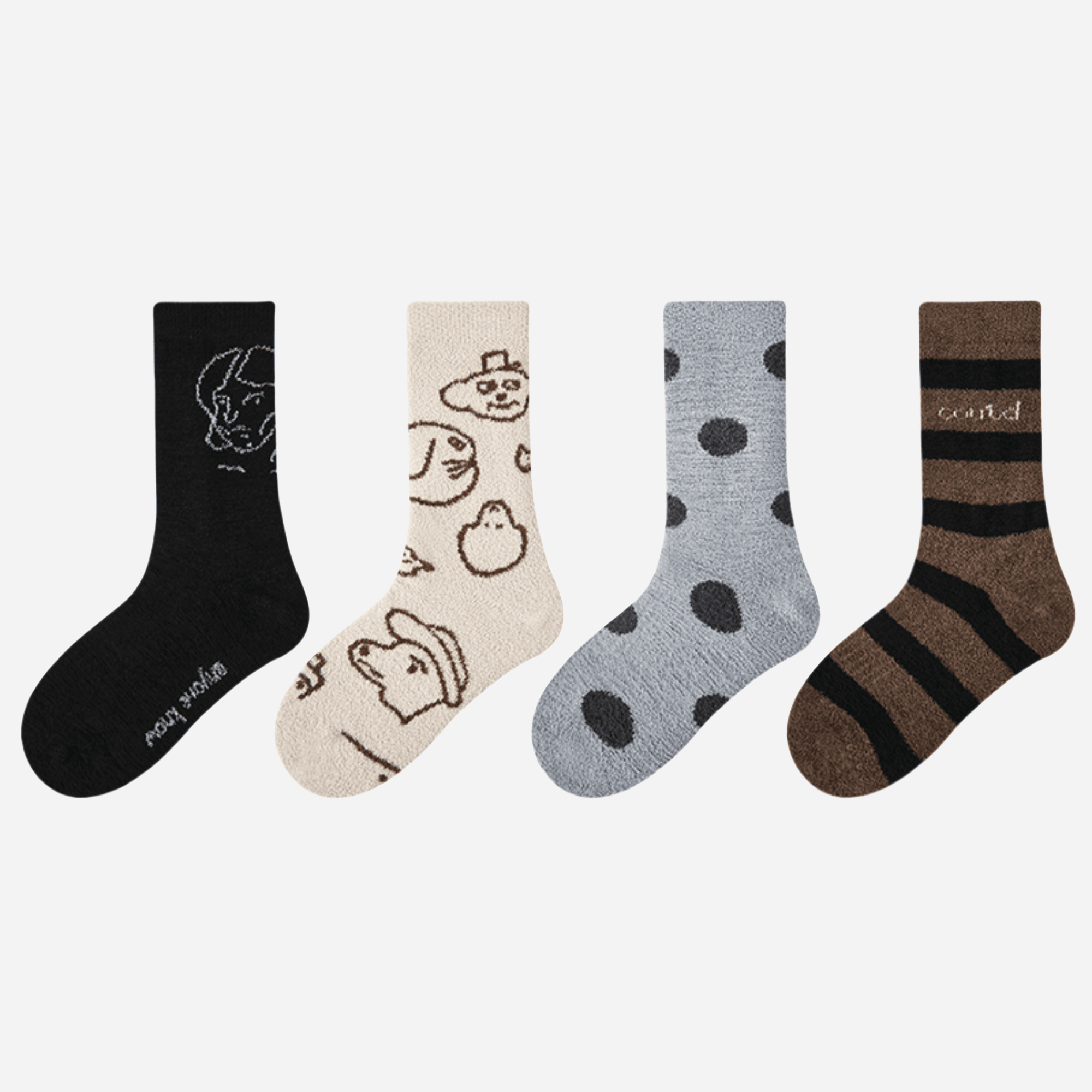 Kid's The Cozy Doodle Socks-4 pack - Weavasocks
