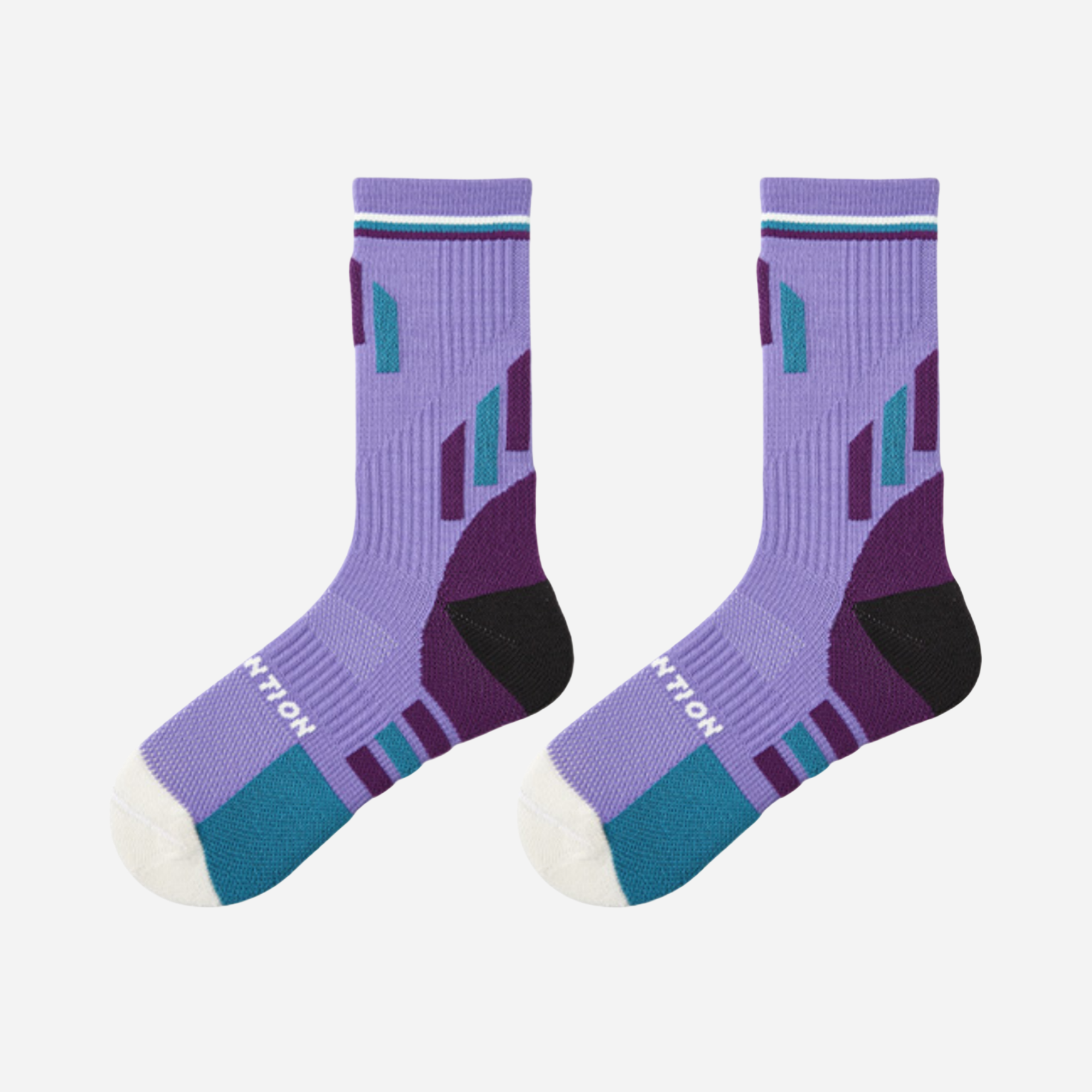 Women's Performance Athletic Crew Socks-Lavender-1 Pack
