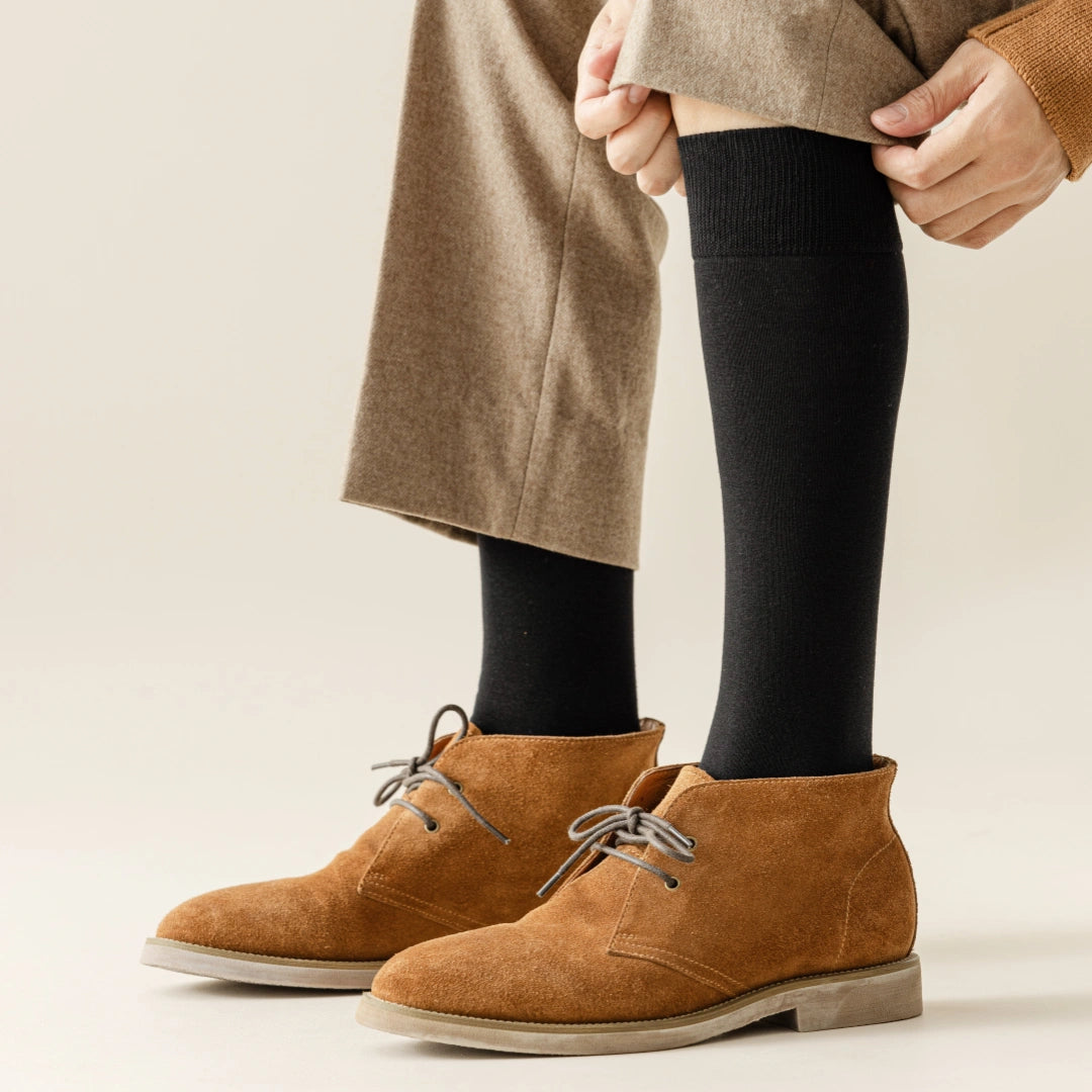 Men's 95% Cotton Mid-Calf Dress Socks