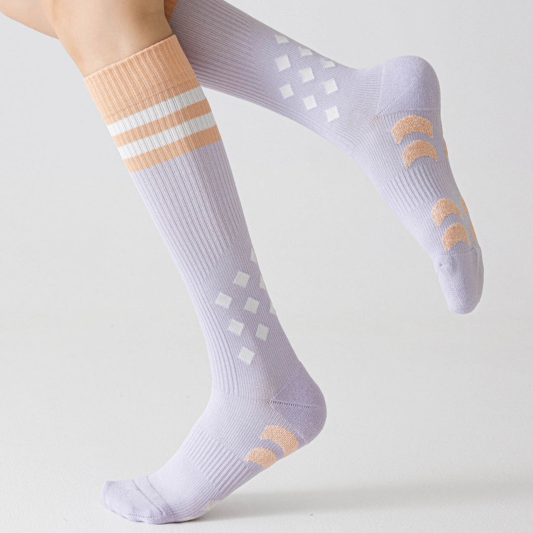 Professional Graduated Compression Terry Cushion Sports Socks - product photo showing cushioned comfort