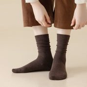 Women's 97% Cotton 6.6" Essential Crew Socks - product photo showing soft cotton comfort