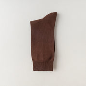 Men's 95% Mercerized Cotton Smooth Crew Socks - product photo showing soft cotton comfort