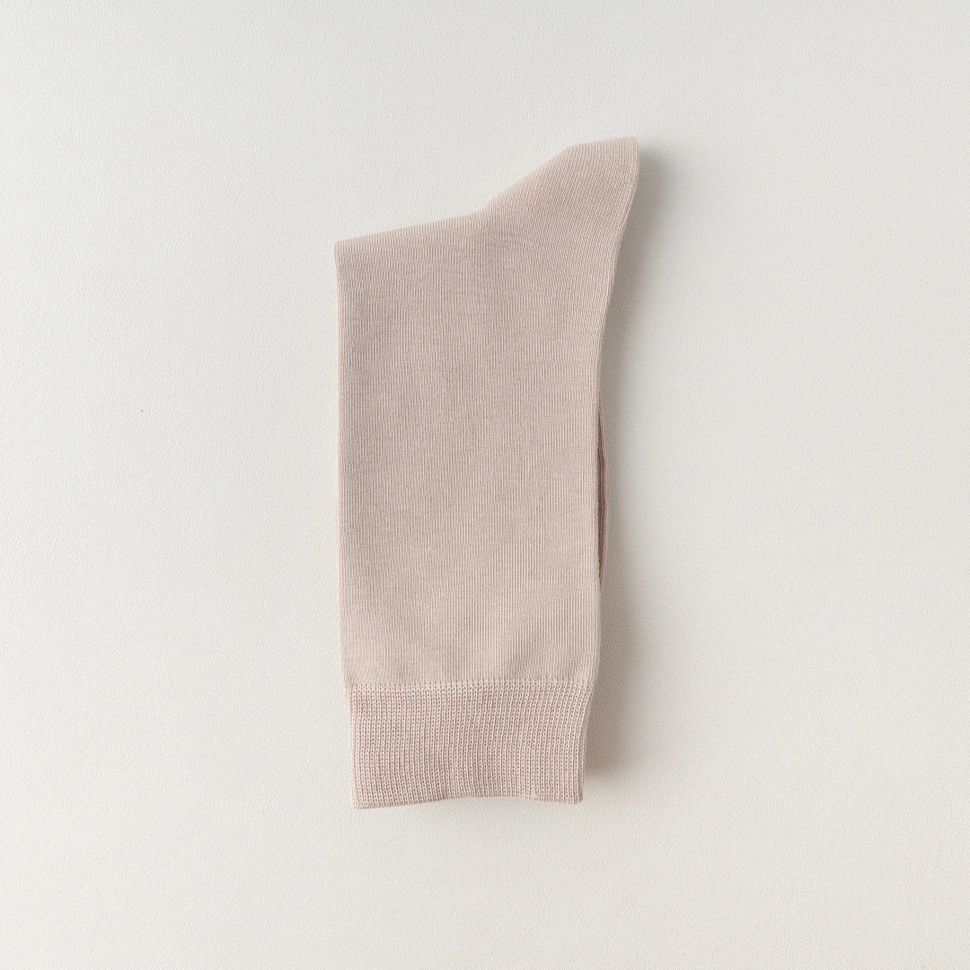 Men's 95% Mercerized Cotton Smooth Crew Socks - product photo showing soft cotton comfort