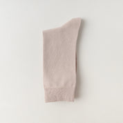 Men's 95% Mercerized Cotton Smooth Crew Socks - product photo showing soft cotton comfort
