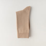 Men's 95% Mercerized Cotton Smooth Crew Socks - product photo showing soft cotton comfort