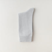 Men's 95% Mercerized Cotton Smooth Crew Socks - product photo showing soft cotton comfort
