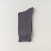 Men's 95% Mercerized Cotton Smooth Crew Socks - product photo showing soft cotton comfort