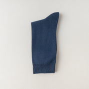 Men's 95% Mercerized Cotton Smooth Crew Socks - product photo showing soft cotton comfort