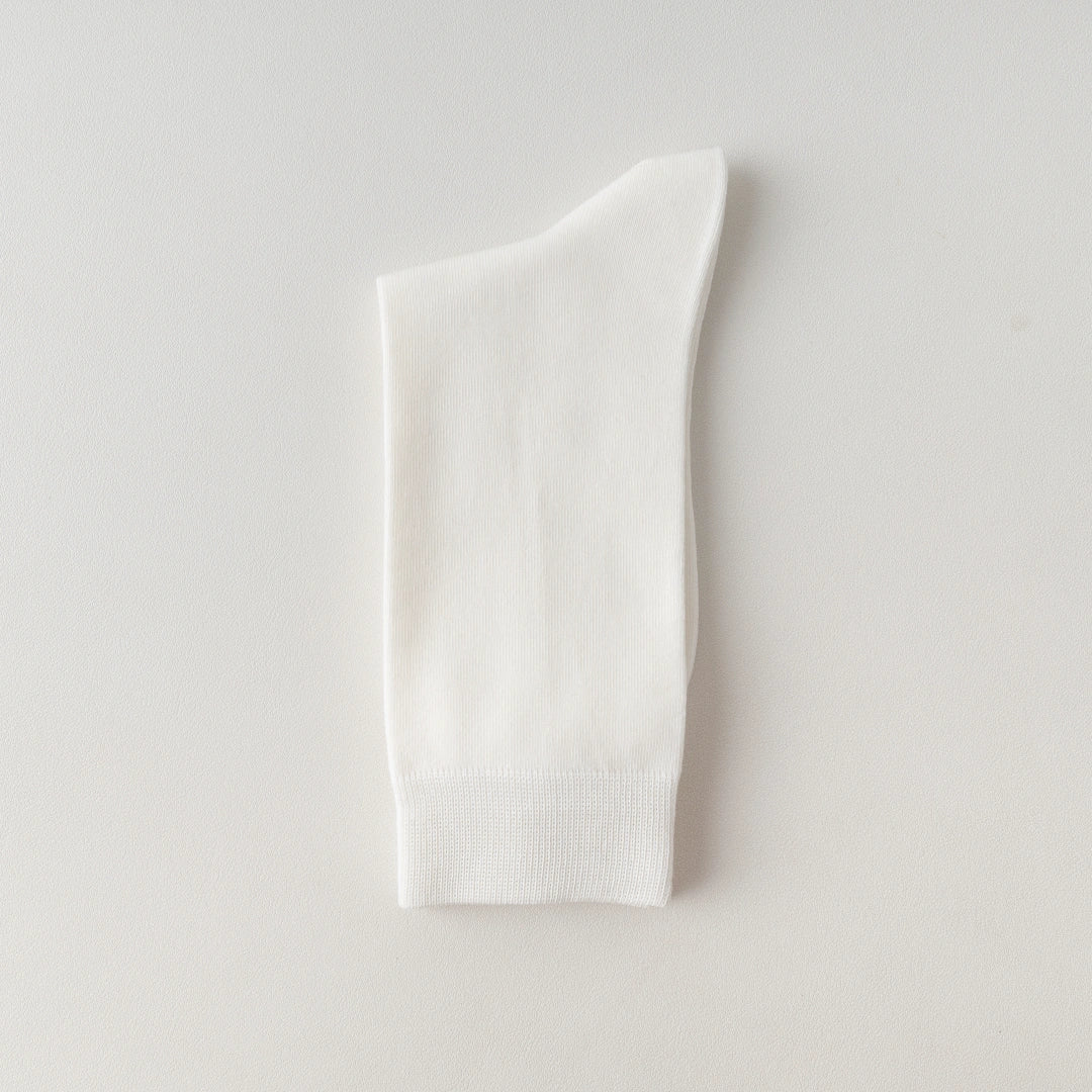 Men's 95% Mercerized Cotton Smooth Crew Socks - product photo showing soft cotton comfort