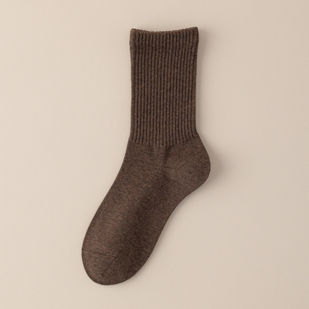 Women's Dual-Knit Cotton-Faced Wool-Lined Thermal Crew Socks