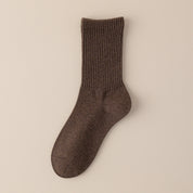 Women's Dual-Knit Cotton-Faced Wool-Lined Thermal Crew Socks