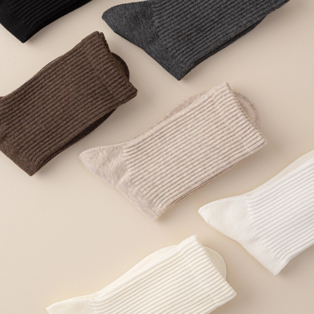 Women's Dual-Knit Cotton-Faced Wool-Lined Thermal Crew Socks