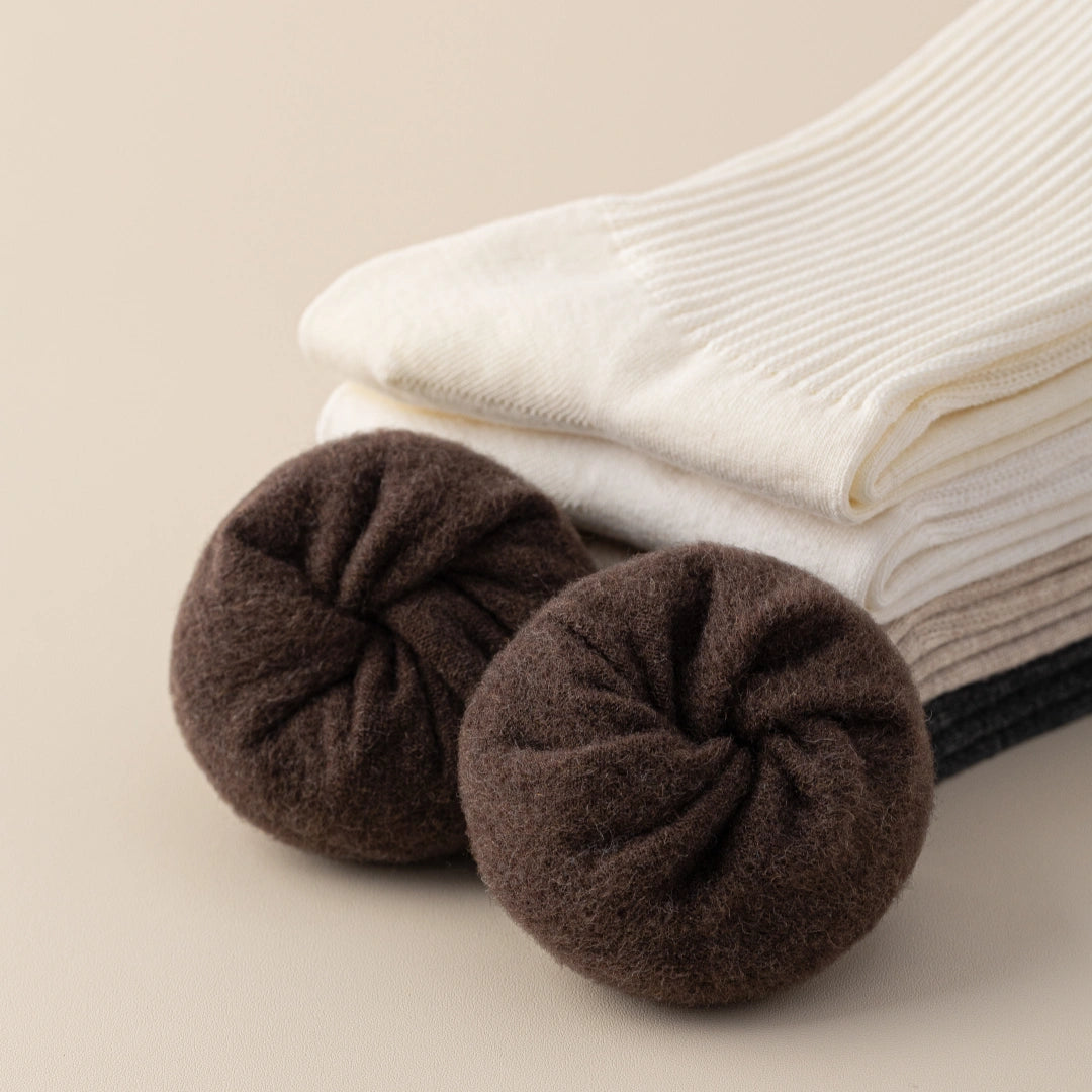 Women's Dual-Knit Cotton-Faced Wool-Lined Thermal Crew Socks