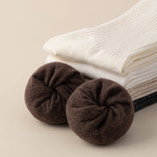 Women's Dual-Knit Cotton-Faced Wool-Lined Thermal Crew Socks